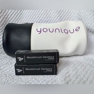 Younique Moodstruck Opulence Lipstick 💄 and makeup bag bundle.